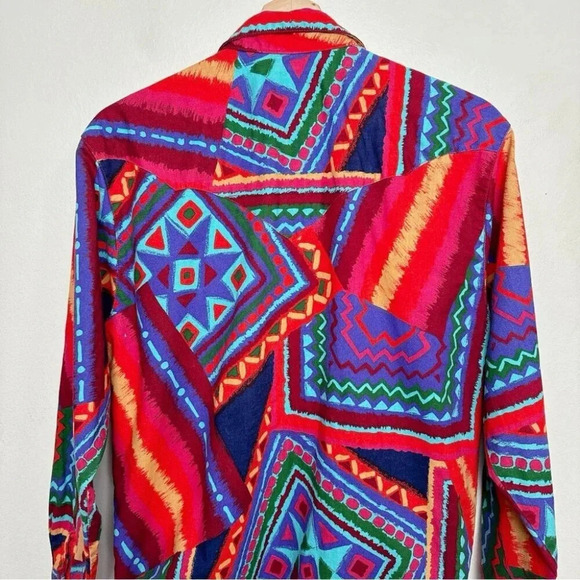 Wrangler Vintage Retro Button Down Rodeo Shirt - Picture 12 of 14